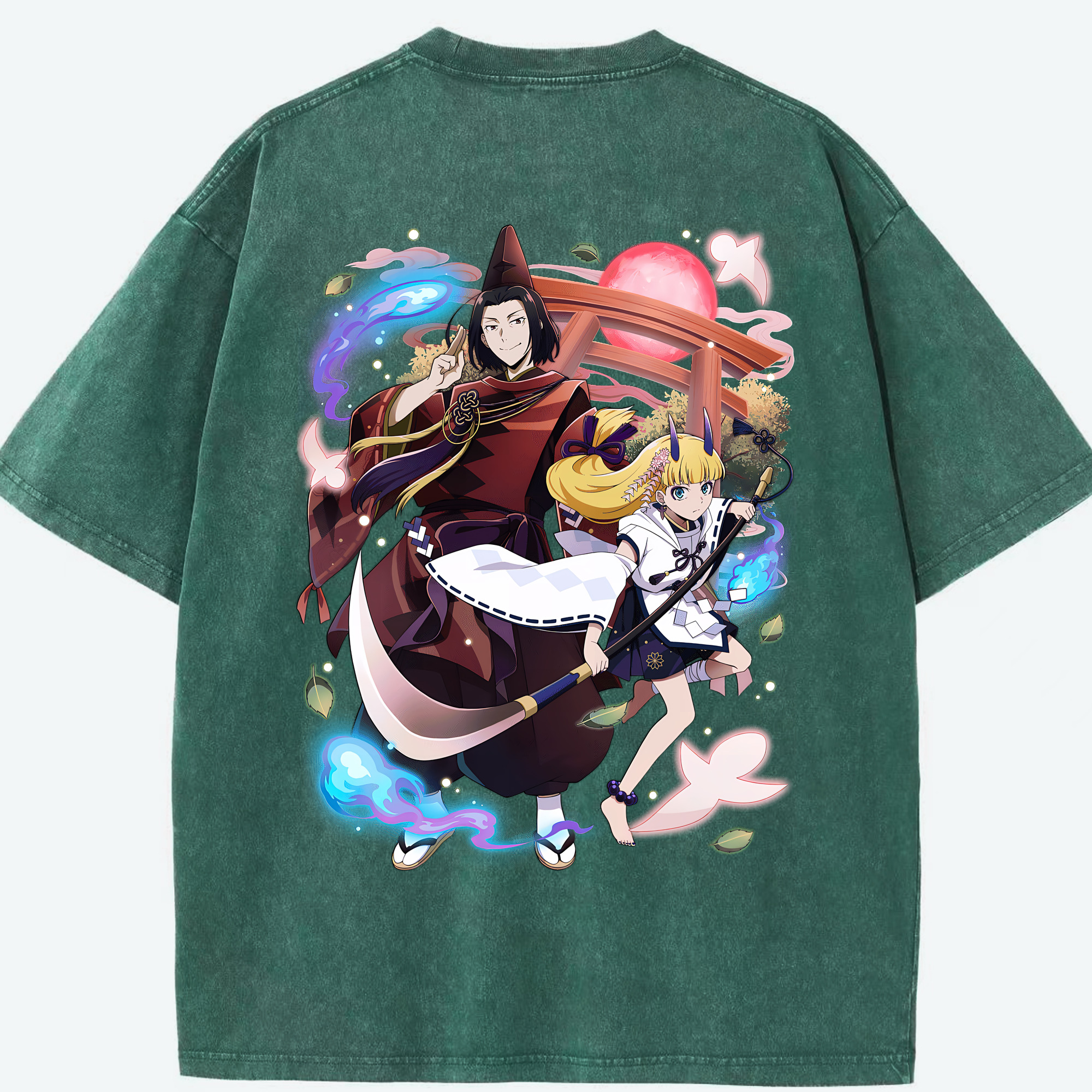 （画像用） 文豪ストレイドッグス Bungo Stray Dogs 綿100% ヴィンテージ風 半袖Tシャツ（背面プリント）